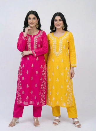 Fresh new arrival short kurtis displayed on rack at Sonahri Noida boutique